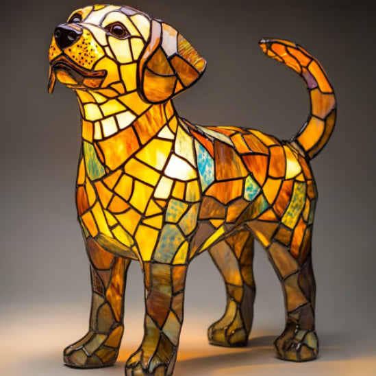 LED Night Light Animal Statue Ambient Bedside Lamp Home Decor