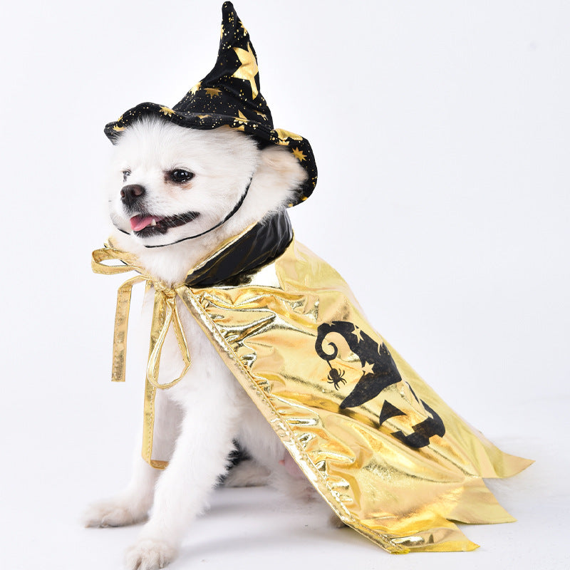 Funny Pet Halloween Costume for Dogs and Cats Adjustable Outfit for Small and Medium Pets
