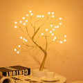 LED Christmas Tree Light Touch Control Tabletop Tree Lamp Holiday Decoration for Desk and Shelf