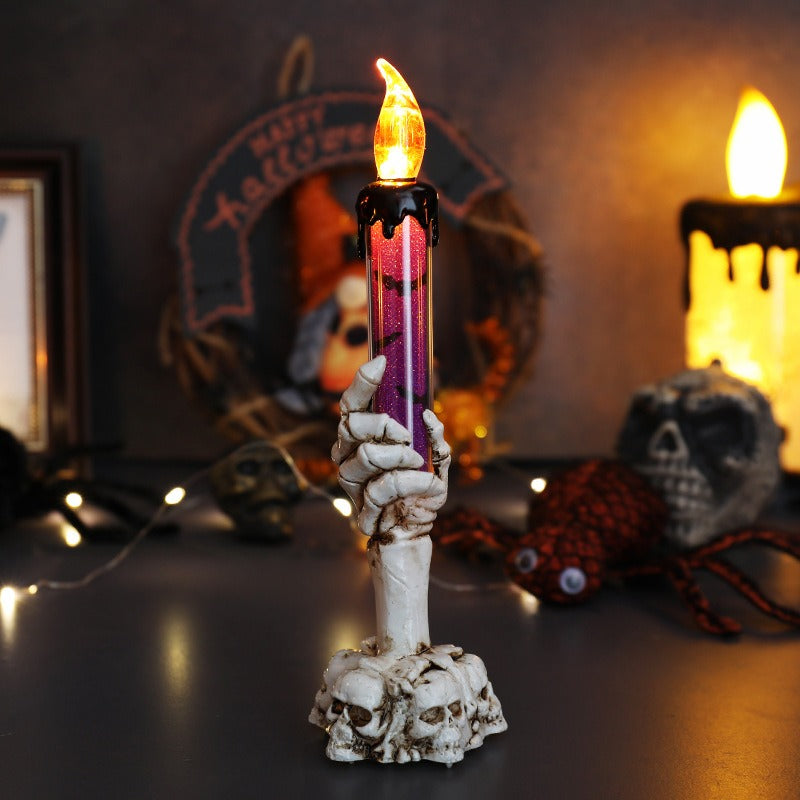 Skull Hand Candle Lamp Light