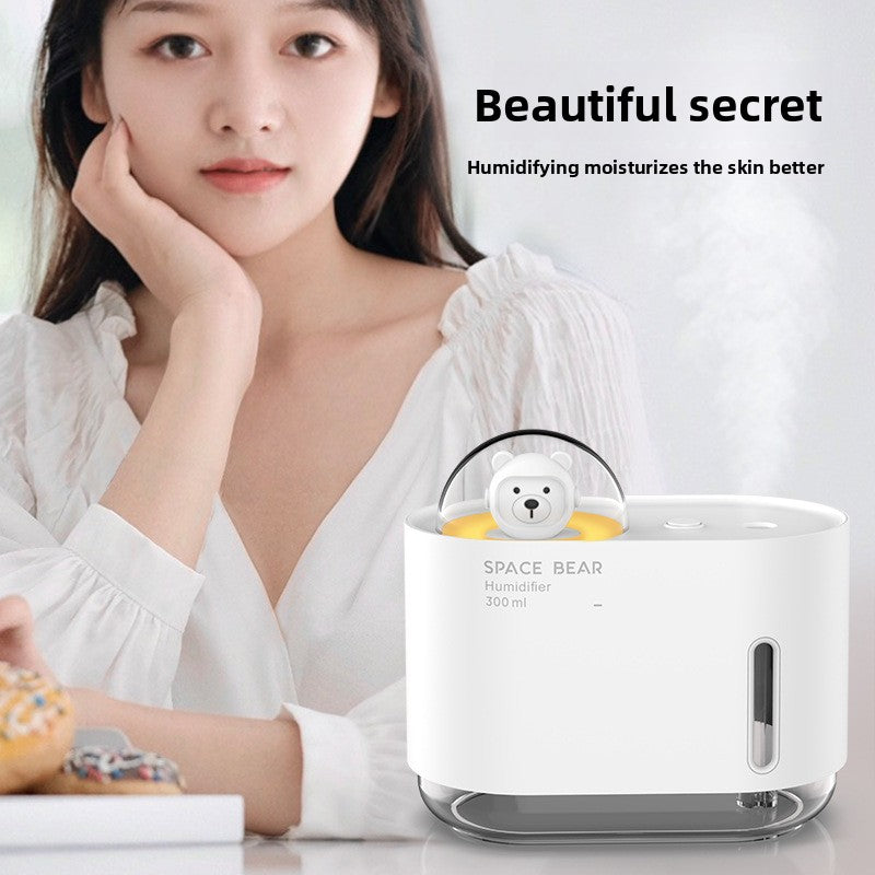 Space Bear Humidifier Cute Quiet Desktop Home Air Hydration