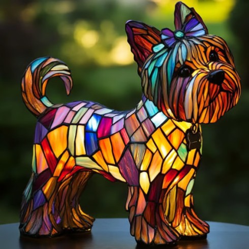 LED Night Light Animal Statue Ambient Bedside Lamp Home Decor