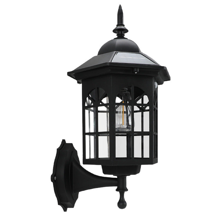 Solar Powered Outdoor Wall Light Motion Sensor Lamp