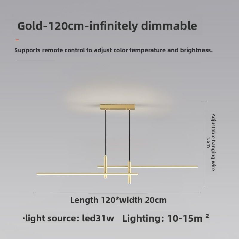 Dimmable Linear Pendant Light Modern Lamp