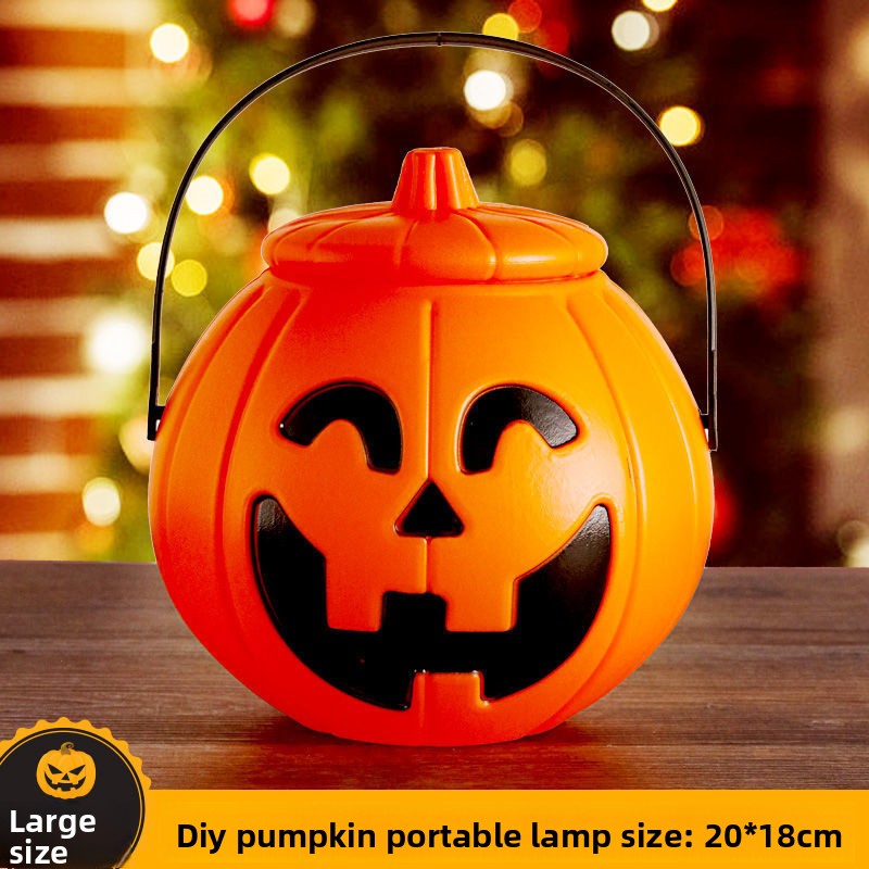 Halloween Retro Small Oil Lamp Pumpkin Lantern Ghost Night