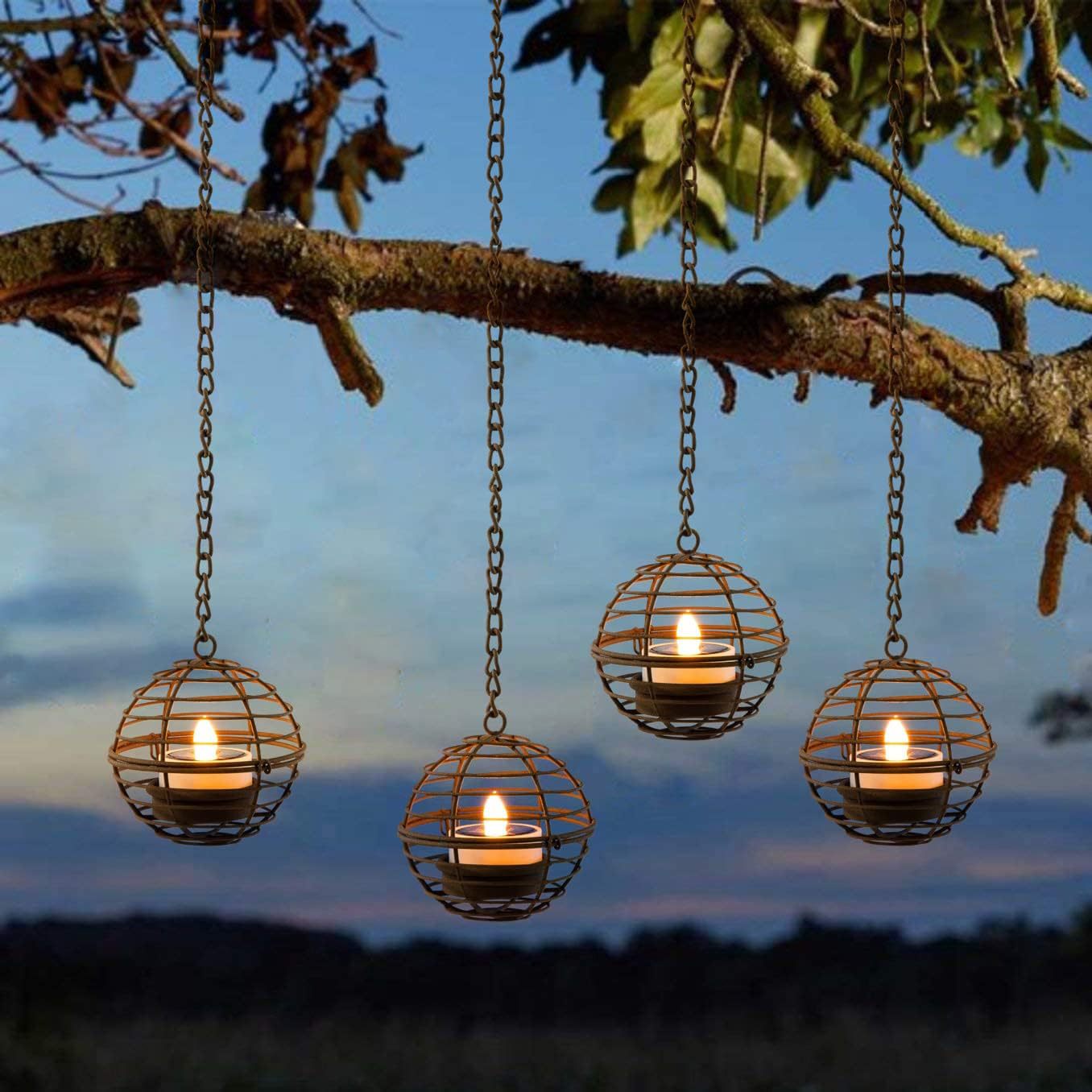 Solar Ball Candle Lantern Outdoor Decorative Light Lamp