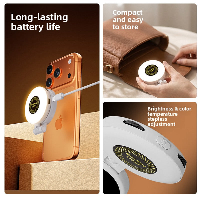 Magnetic Phone Fill Light Adjustable Color Temperature Lamp