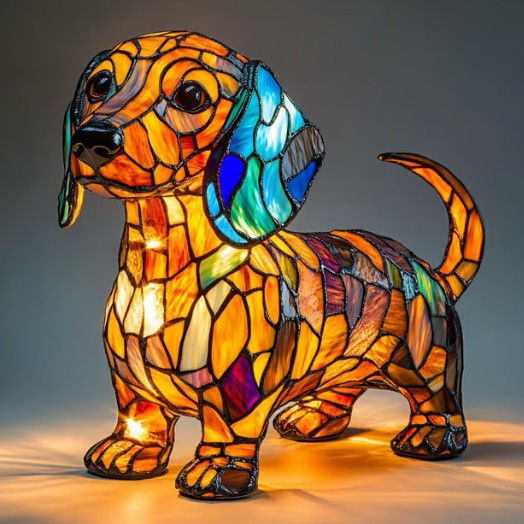 LED Night Light Animal Statue Ambient Bedside Lamp Home Decor