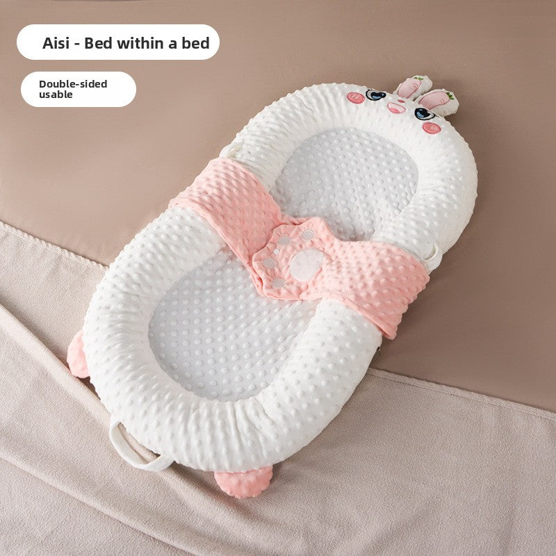 Newborn Anti Roll Sleep Positioner Soothing Baby Bed Support Nest