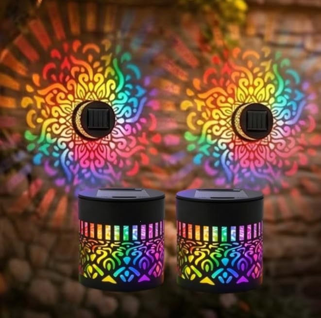 Solar Powered Outdoor Wall Light Motion Sensor Lamp