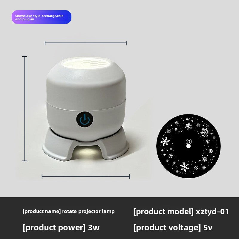 Christmas Projector Light Outdoor Snowflake Projection Lamp Waterproof Holiday Light for House and Yard