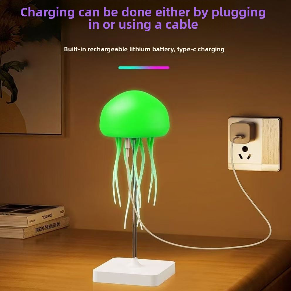 Full-Color Gradient Sound-Controlled Jellyfish Lamp Light