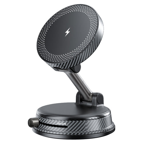 Car Phone Holder Magnetic Rotating Vent Mount with Wireless Charging for Dashboard and Air Vent