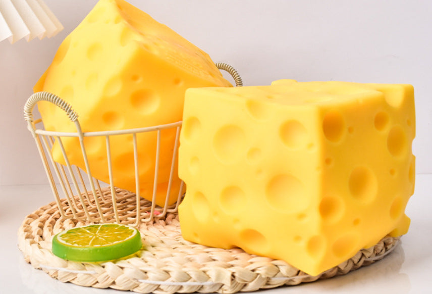 Cheese Shape Stress Relief Squeeze Toy Slow Rise Fidget