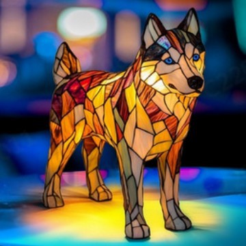 LED Night Light Animal Statue Ambient Bedside Lamp Home Decor