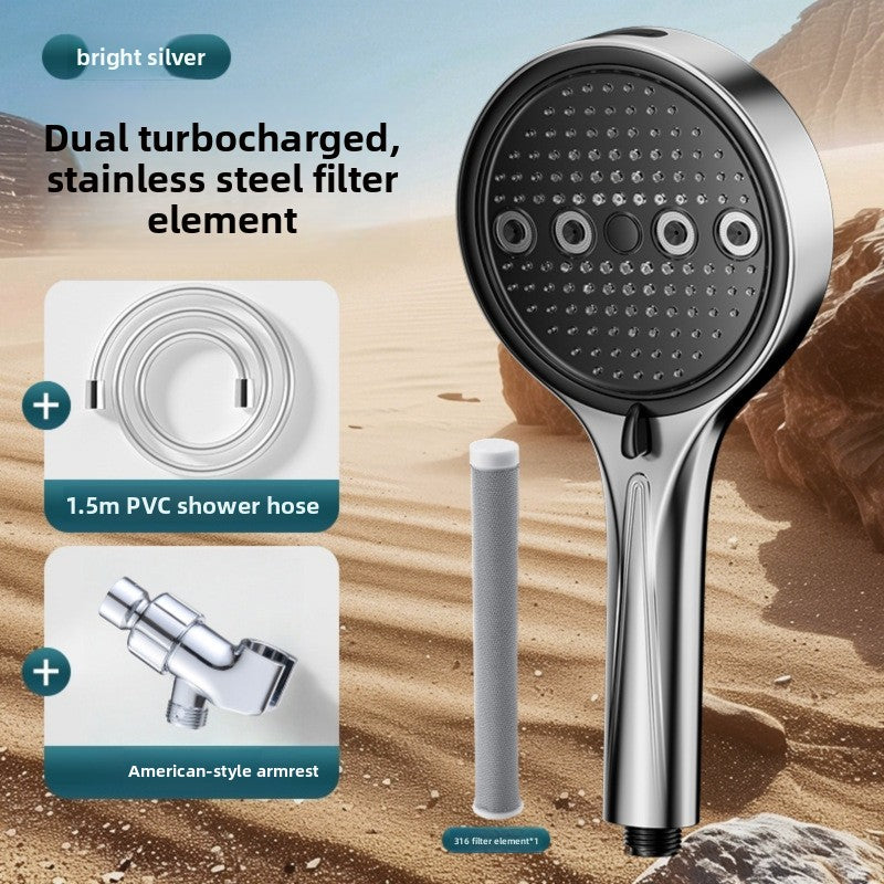 Install a spray booster shower head