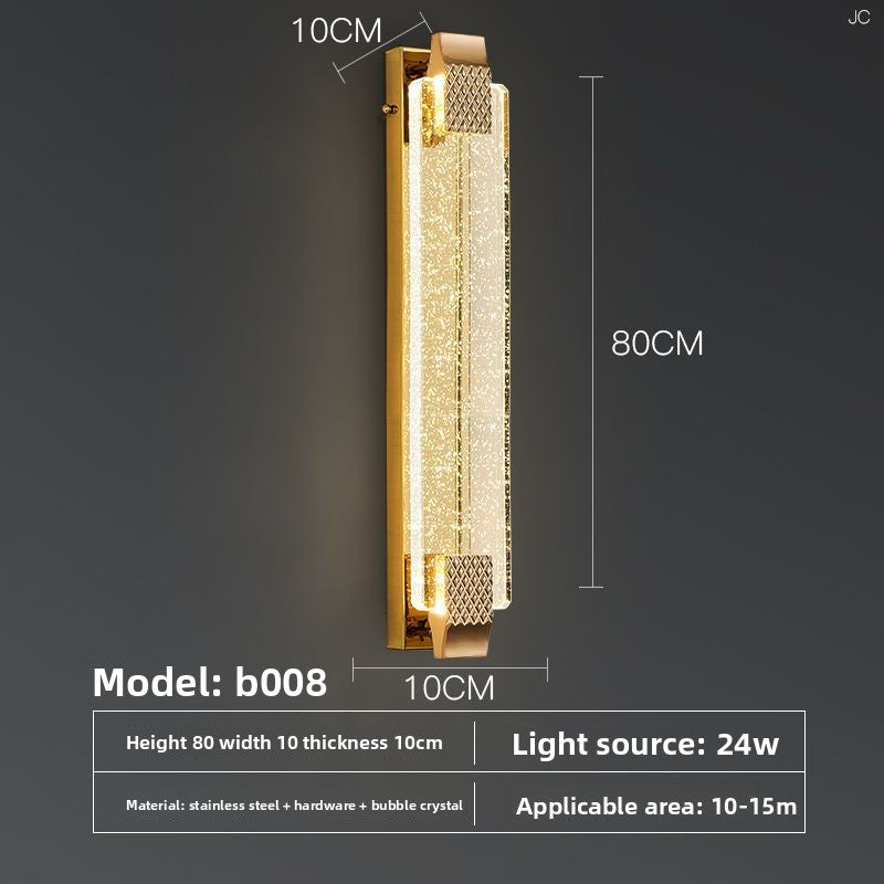 Waterproof Crystal LED Wall Light Indoor Outdoor Use Lamp