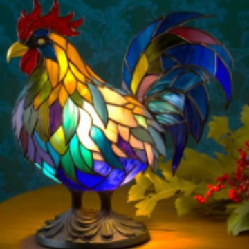 LED Night Light Animal Statue Ambient Bedside Lamp Home Decor