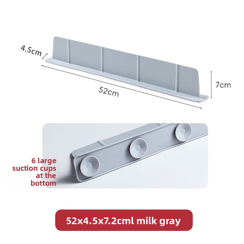 Silicone Sink Splash Guard Suction Cup Water Barrier for Bathroom