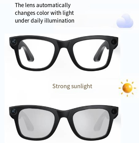 AI Camera Smart Glasses Hands Free Photo and Video Recording
