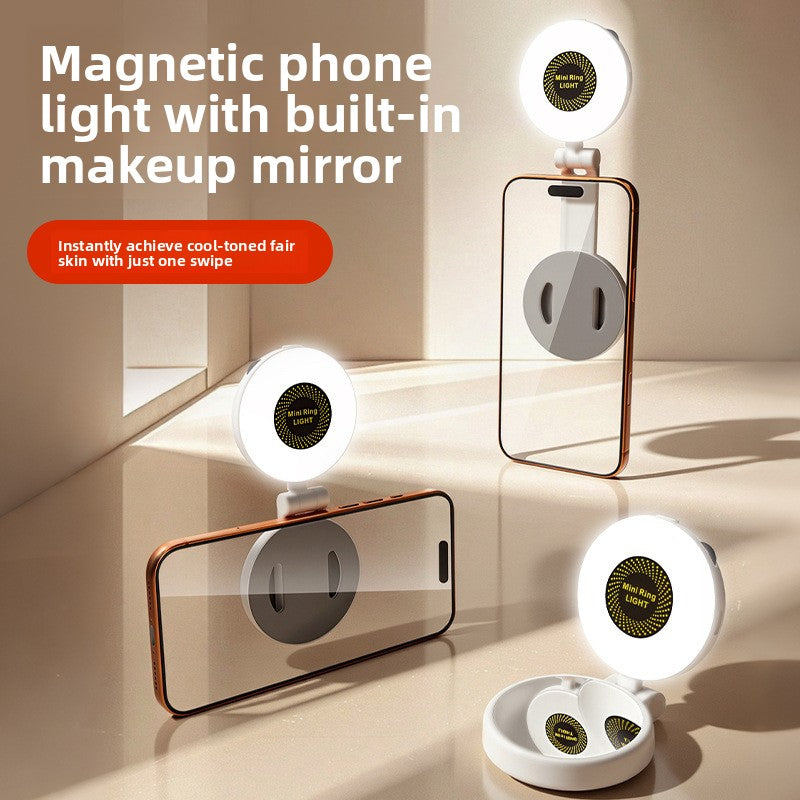 Magnetic Phone Fill Light Adjustable Color Temperature Lamp