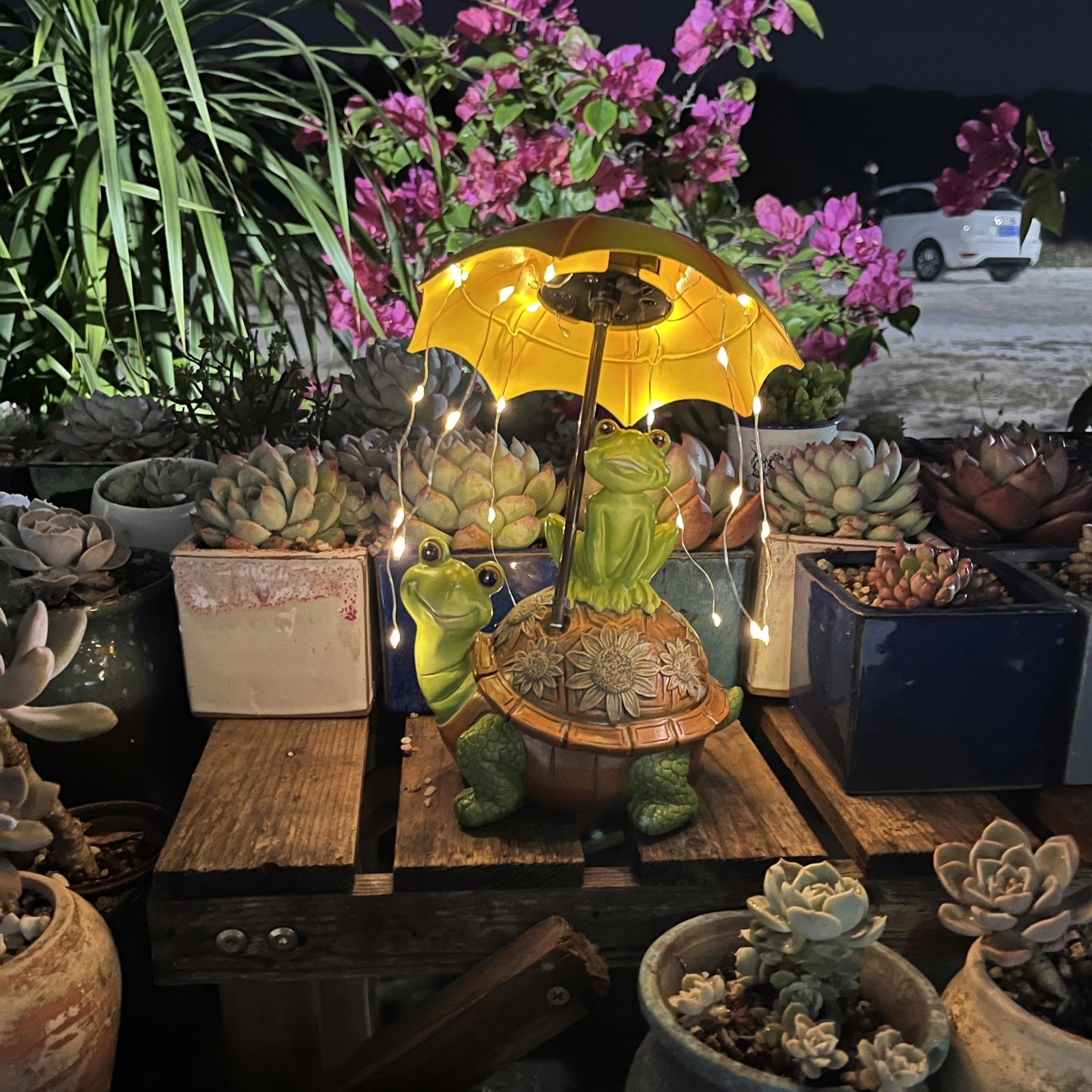 Turtle and Frog Solar Light Outdoor Garden Courtyard Decorative Lamp