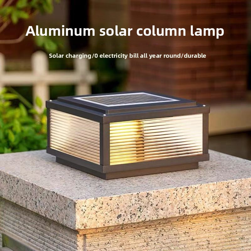 Solar-powered Outdoor Waterproof Post Light Lamp