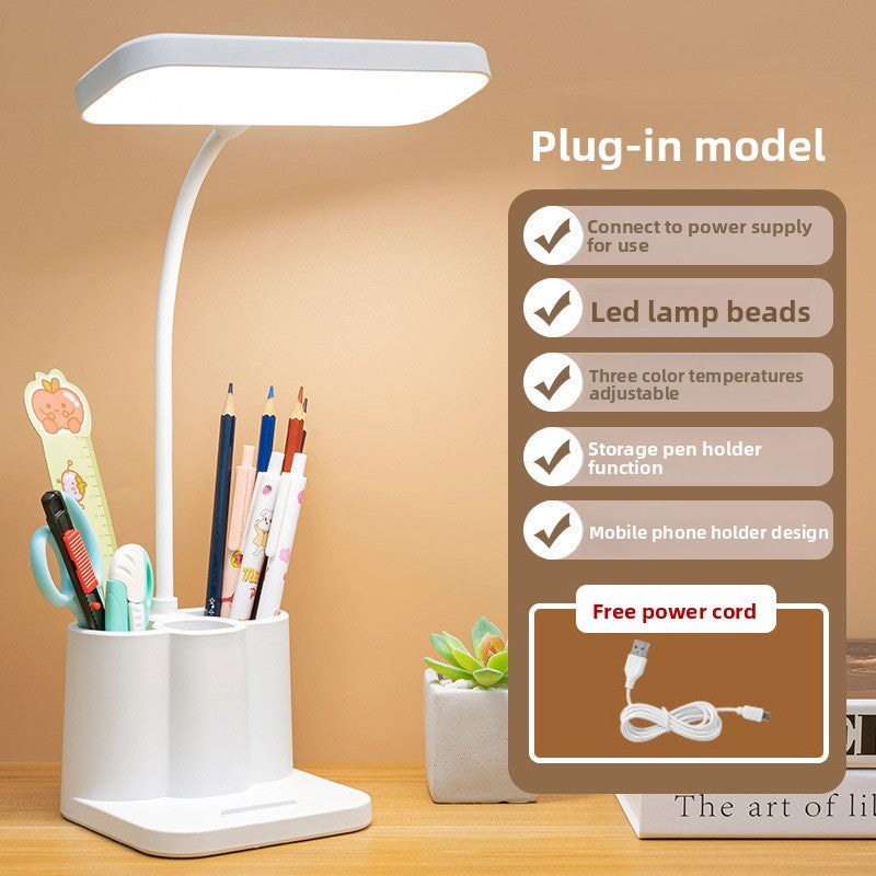 LED Desk Lamp Adjustable Touch Control Dimmable Eye Caring Study Light for Home Office