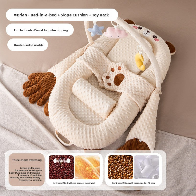 Newborn Anti Roll Sleep Positioner Soothing Baby Bed Support Nest
