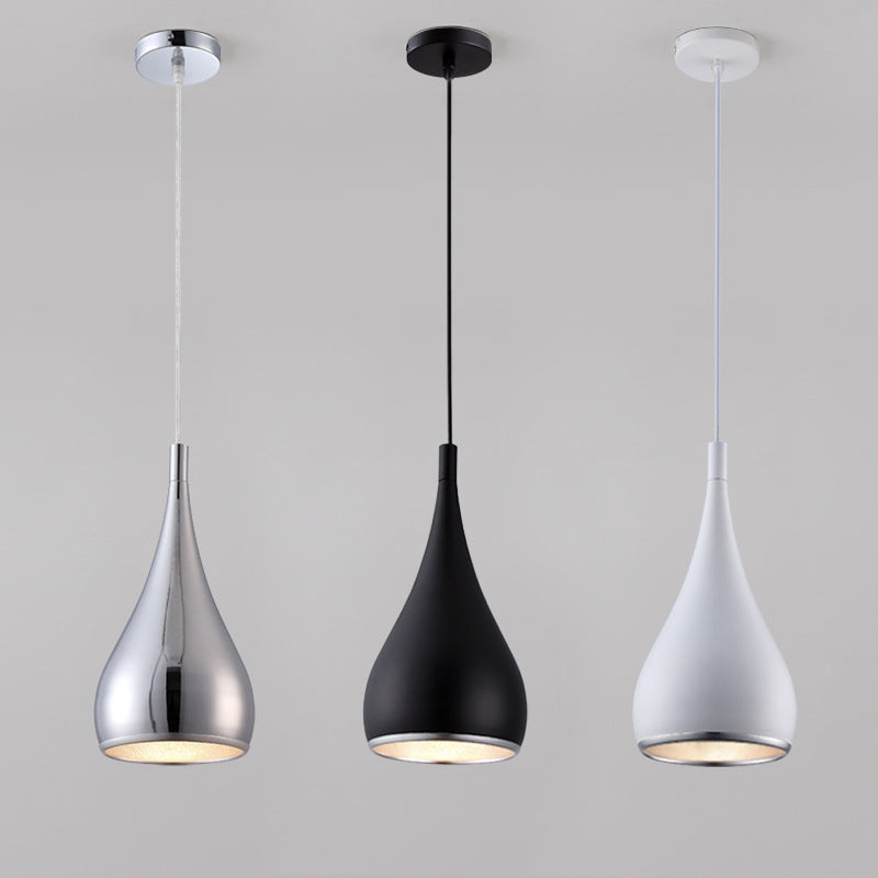 Iron Pendant Lamp Modern Nordic Bedroom Lighting Metal