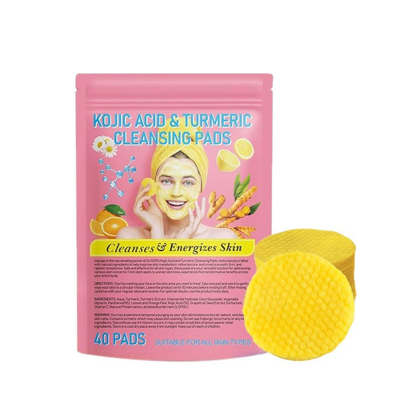 Turmeric and Kojic Acid Cleansing Pads Brightening Face and Body Pads