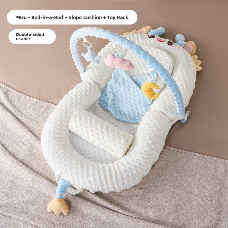 Newborn Anti Roll Sleep Positioner Soothing Baby Bed Support Nest