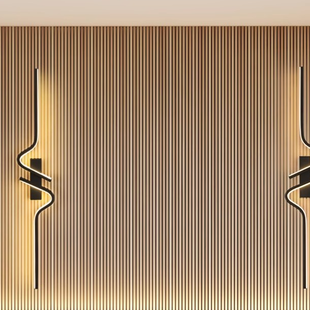 Minimalist Wavy LED Wall Lamp Lighting Light